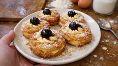 Zeppole di San Giuseppe fritte: come farle leggere e croccanti con crema e amarene