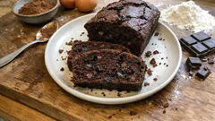 Plumcake doppio cioccolato: morbido, alto e con un cuore fondente