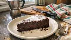 Migliaccio al cioccolato di Carnevale: cremoso con ricotta, semolino e gocce fondenti