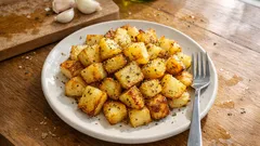 Patate in padella croccanti fuori e tenere dentro: il trucco di acqua e coperchio